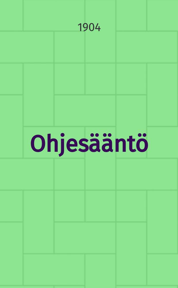 Ohjesääntö
