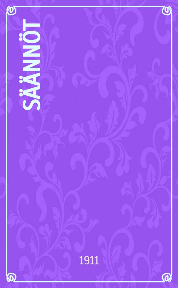 S&auml;&auml;nn&ouml;t