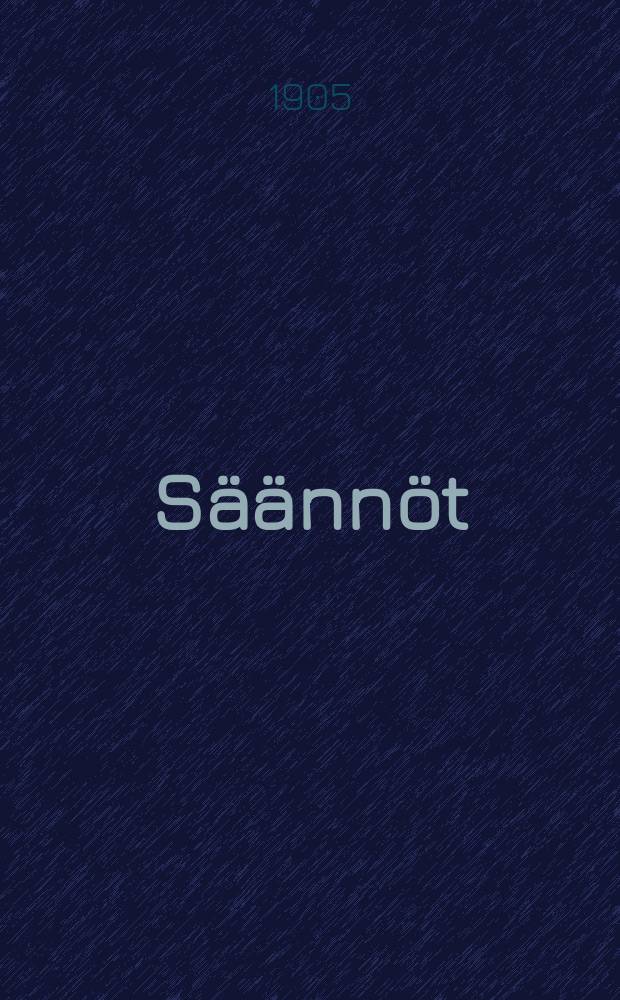 S&auml;&auml;nn&ouml;t