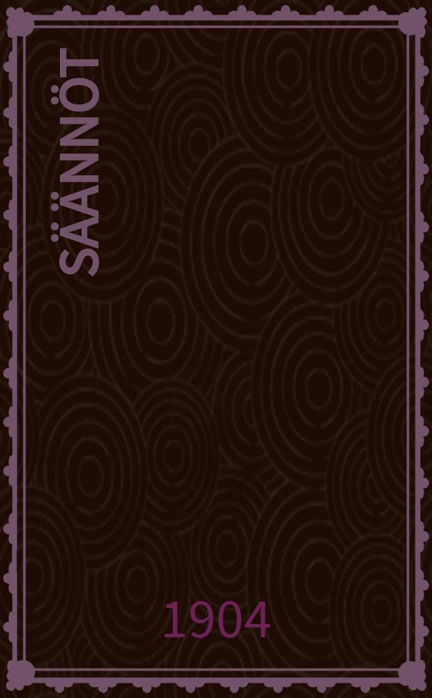 S&auml;&auml;nn&ouml;t