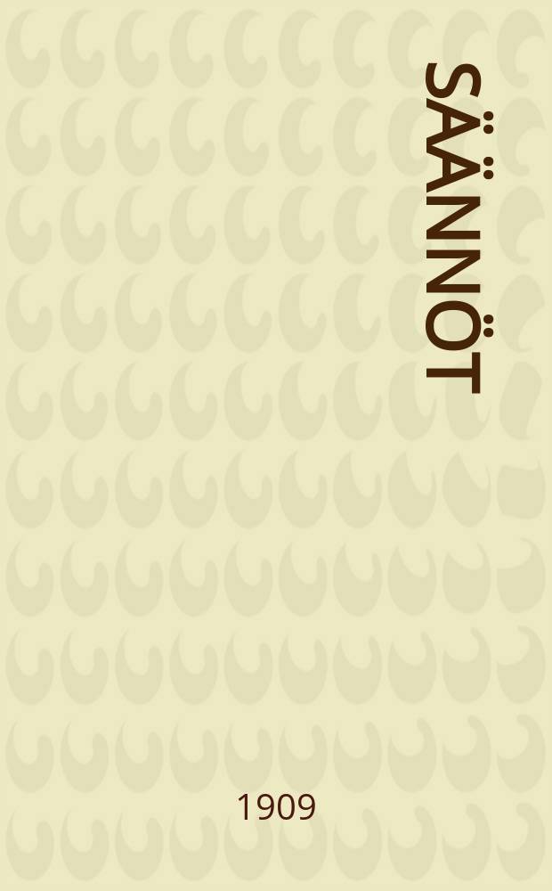 S&auml;&auml;nn&ouml;t