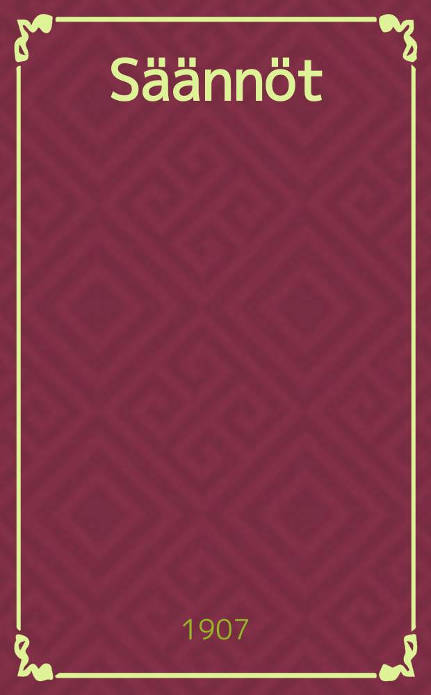 S&auml;&auml;nn&ouml;t