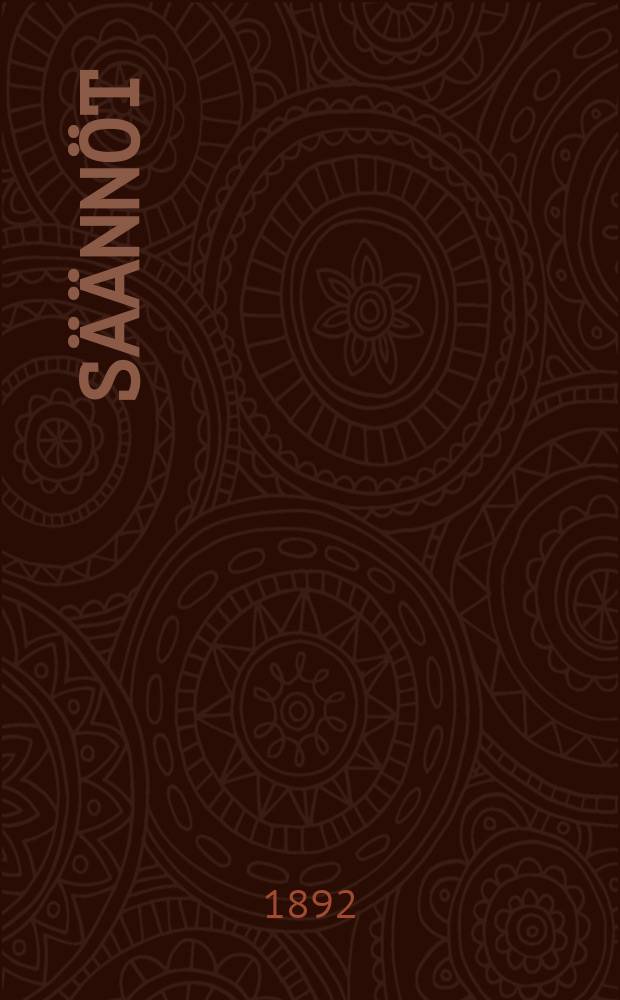 S&auml;&auml;nn&ouml;t