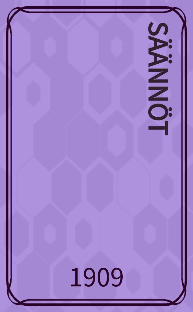 S&auml;&auml;nn&ouml;t