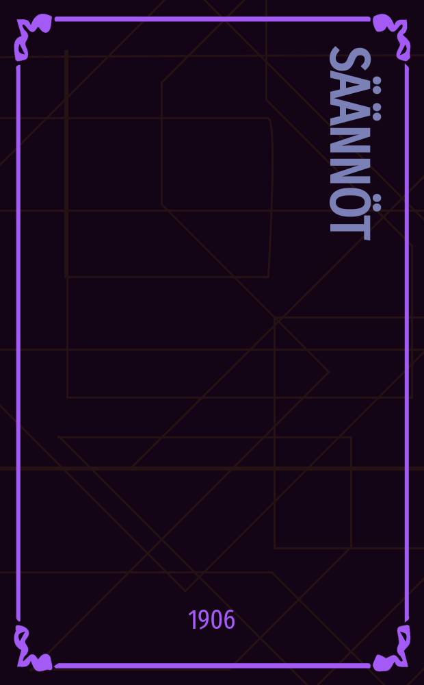 S&auml;&auml;nn&ouml;t