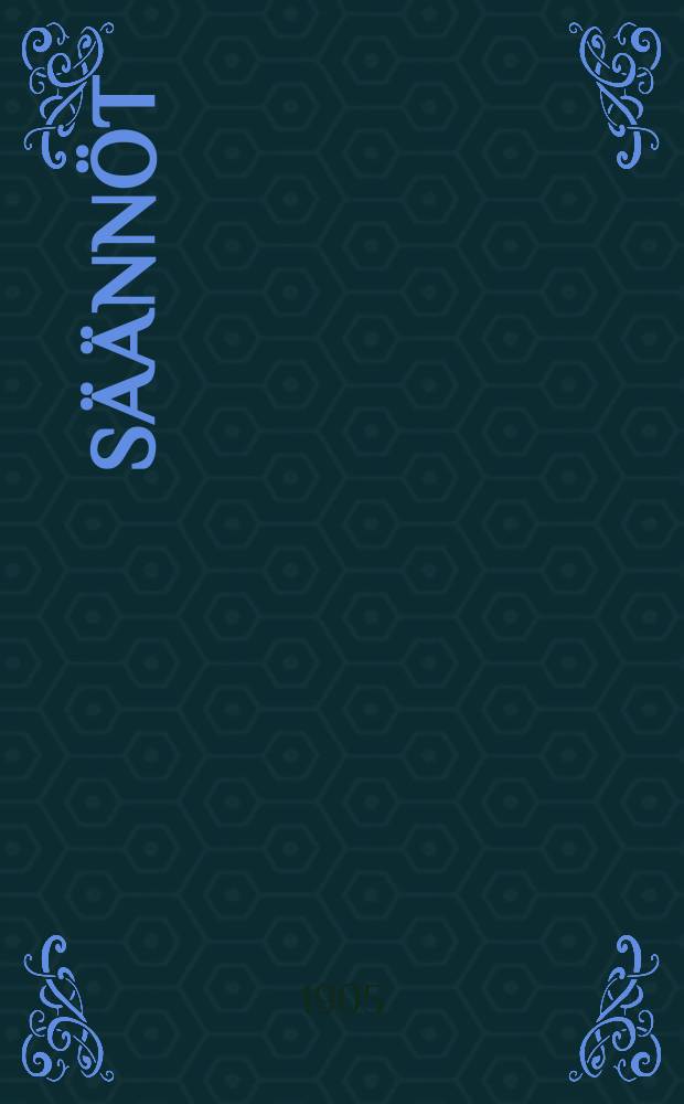 S&auml;&auml;nn&ouml;t