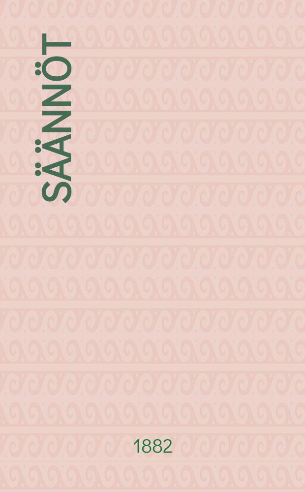 S&auml;&auml;nn&ouml;t