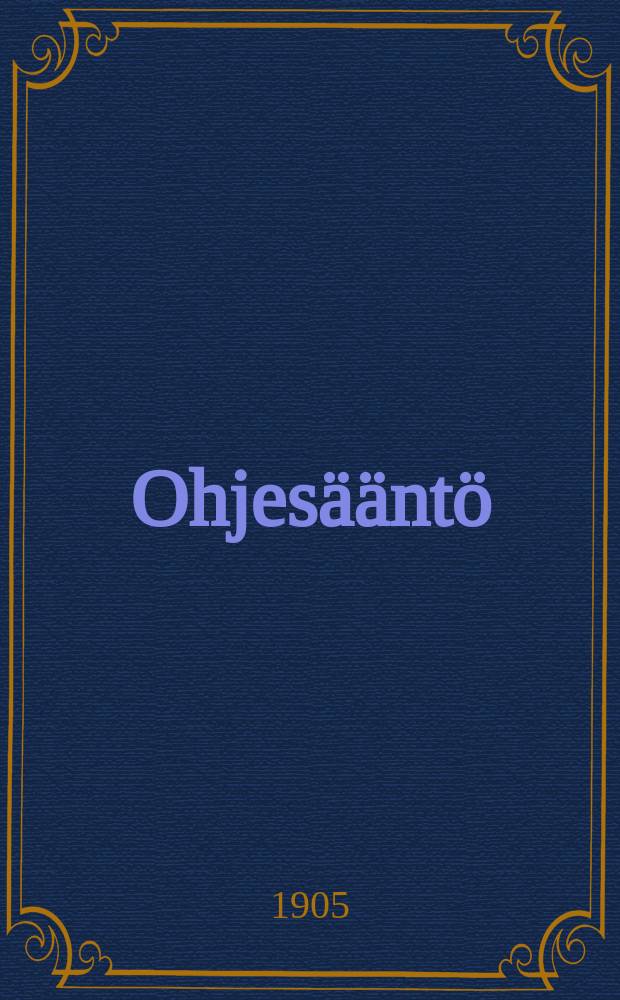 Ohjes&auml;&auml;nt&ouml;