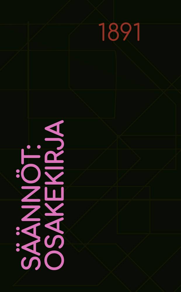 S&auml;&auml;nn&ouml;t : Osakekirja