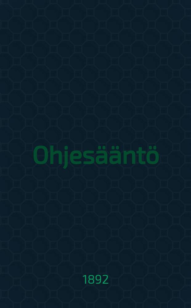 Ohjesääntö