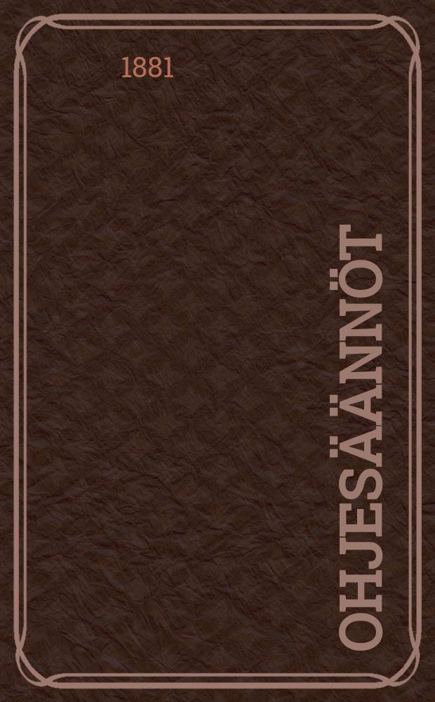 Ohjes&auml;&auml;nn&ouml;t