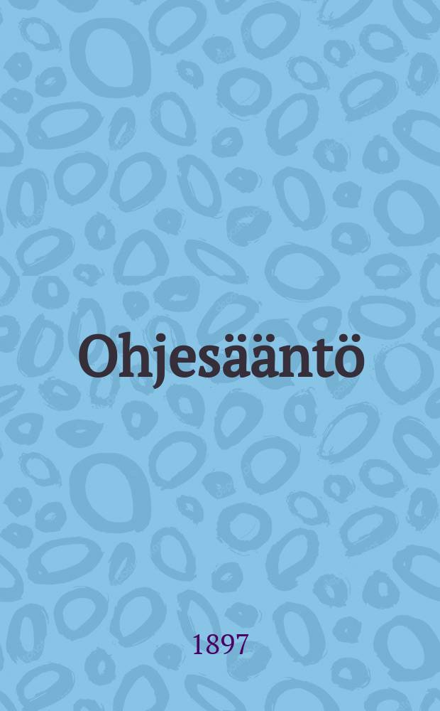 Ohjes&auml;&auml;nt&ouml;
