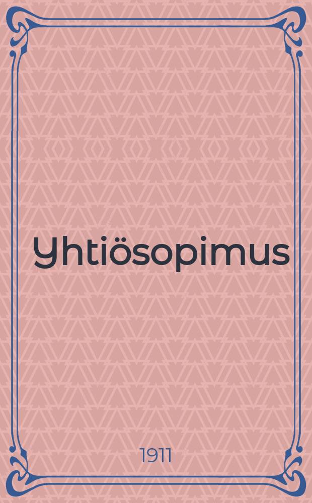 Yhtiösopimus