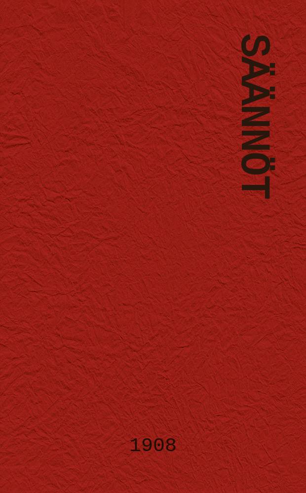 S&auml;&auml;nn&ouml;t