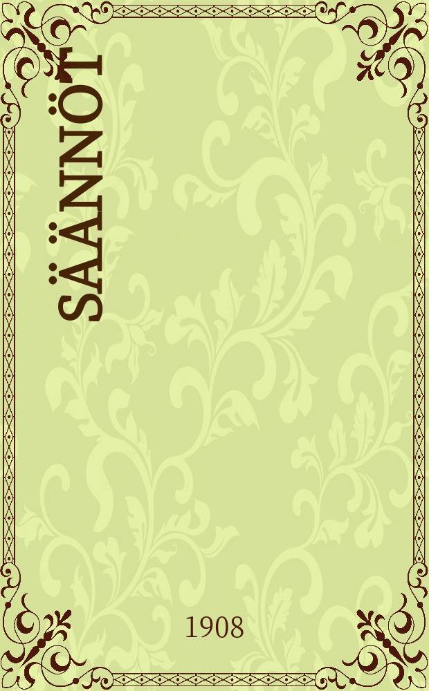 S&auml;&auml;nn&ouml;t