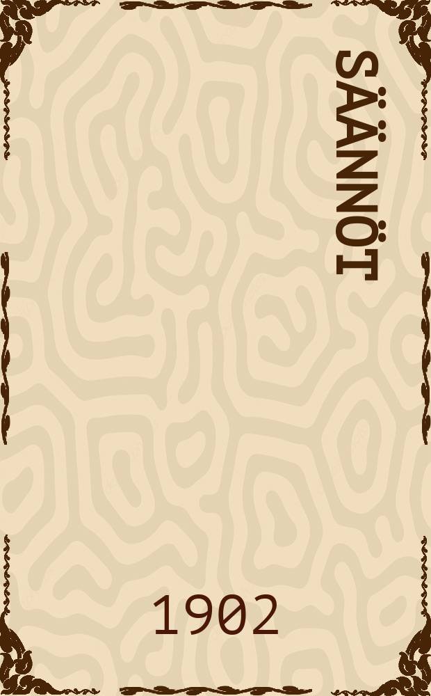 S&auml;&auml;nn&ouml;t