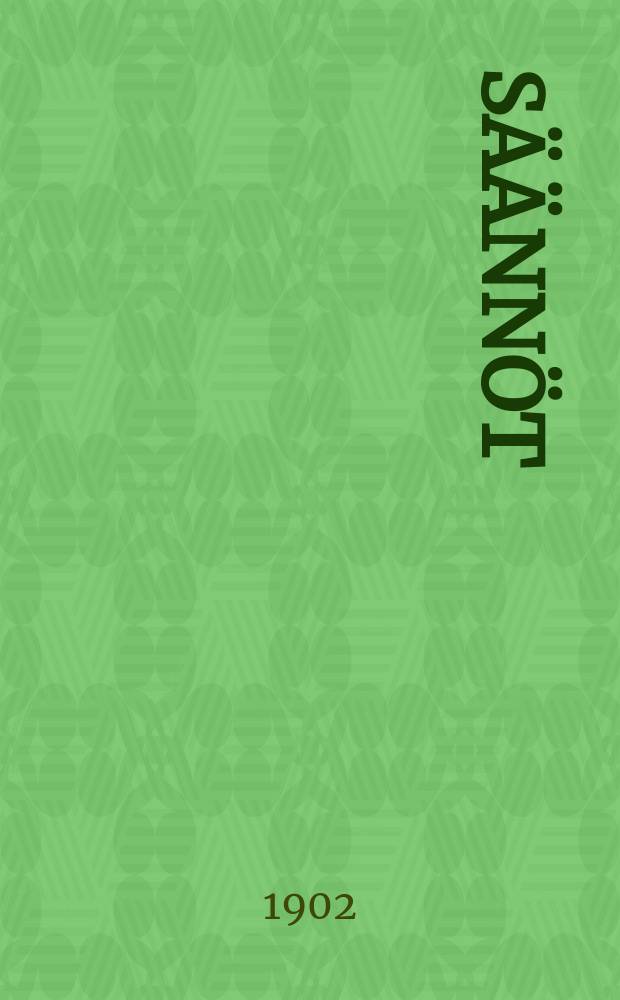 S&auml;&auml;nn&ouml;t