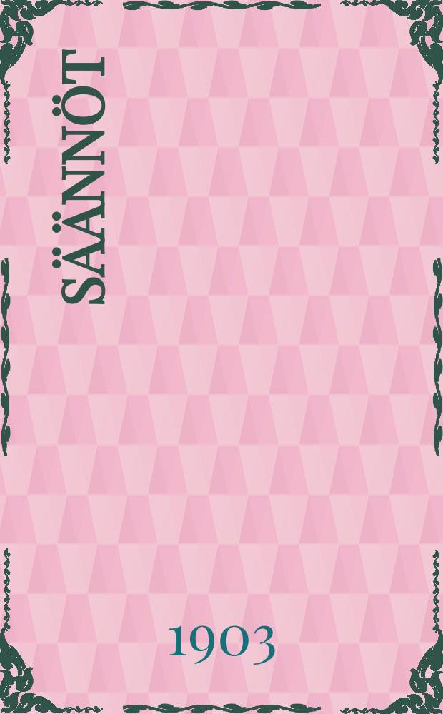 S&auml;&auml;nn&ouml;t