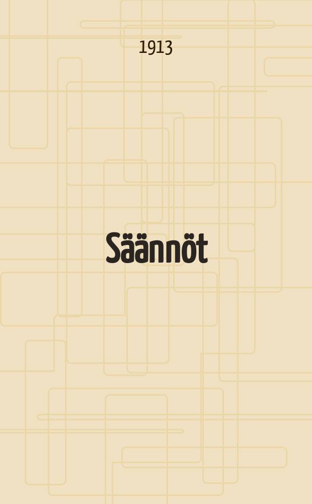 S&auml;&auml;nn&ouml;t