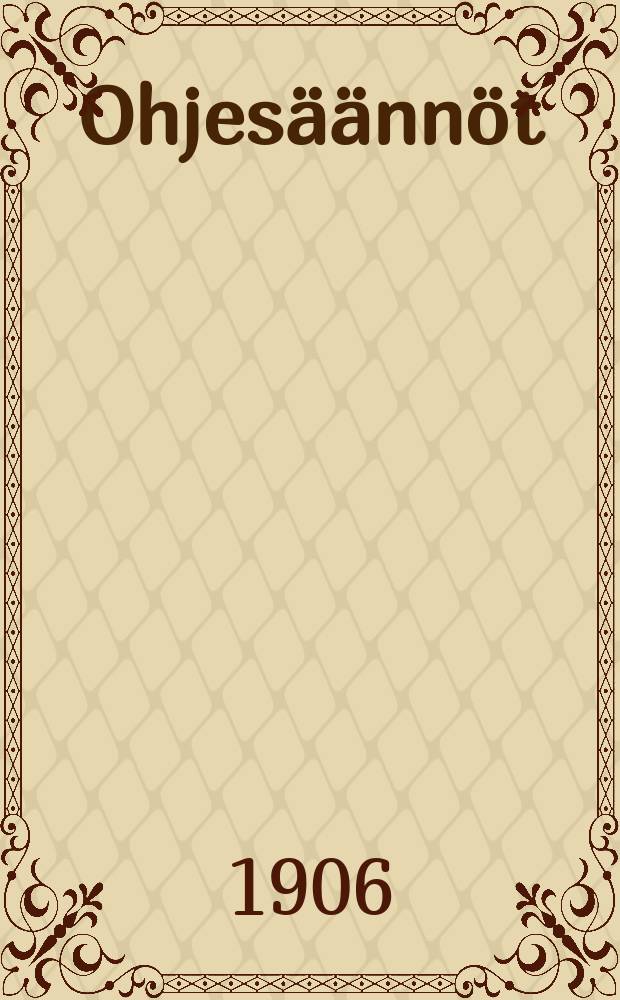 Ohjes&auml;&auml;nn&ouml;t