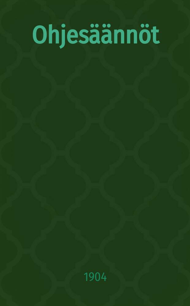 Ohjes&auml;&auml;nn&ouml;t