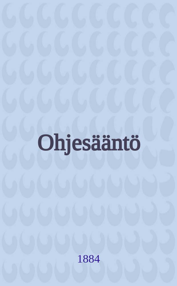 Ohjesääntö