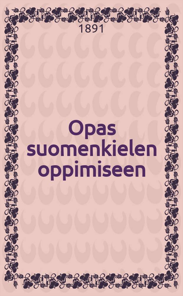 Opas suomenkielen oppimiseen