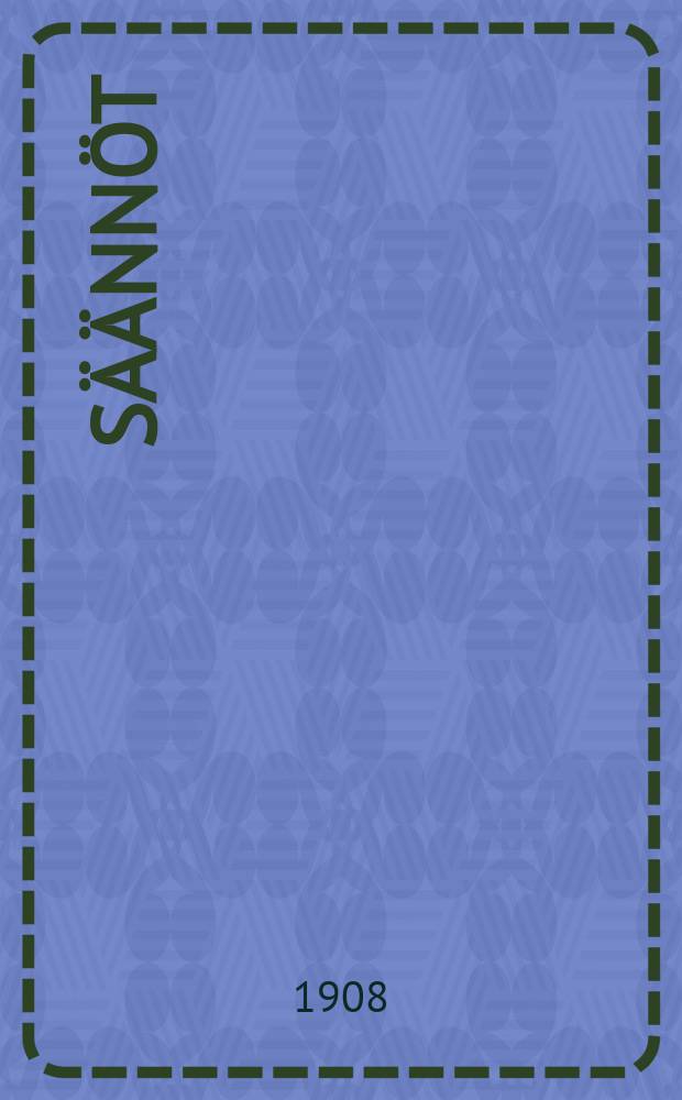 S&auml;&auml;nn&ouml;t