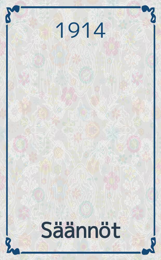 S&auml;&auml;nn&ouml;t