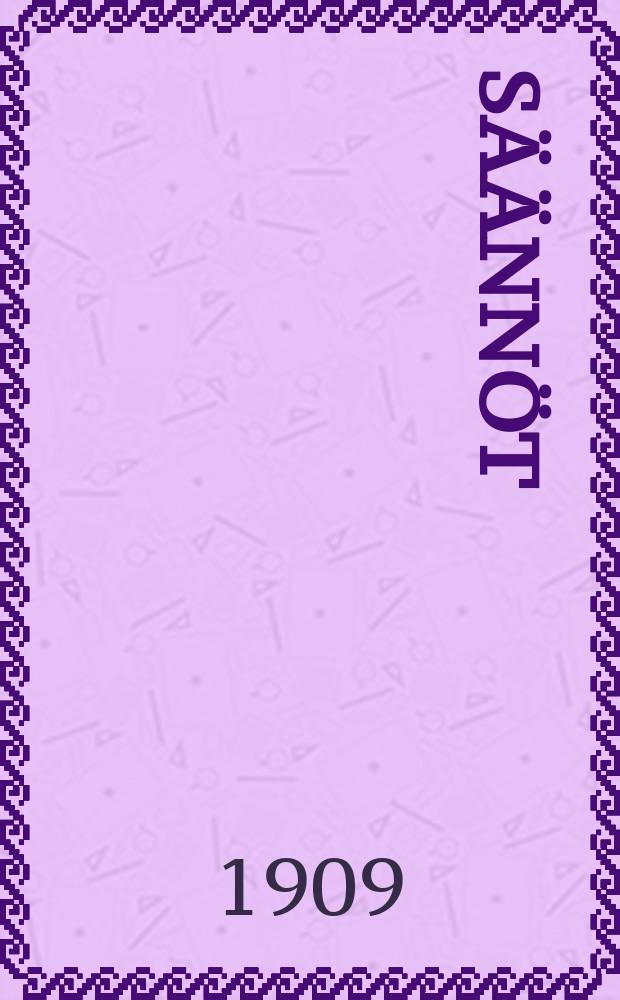 S&auml;&auml;nn&ouml;t