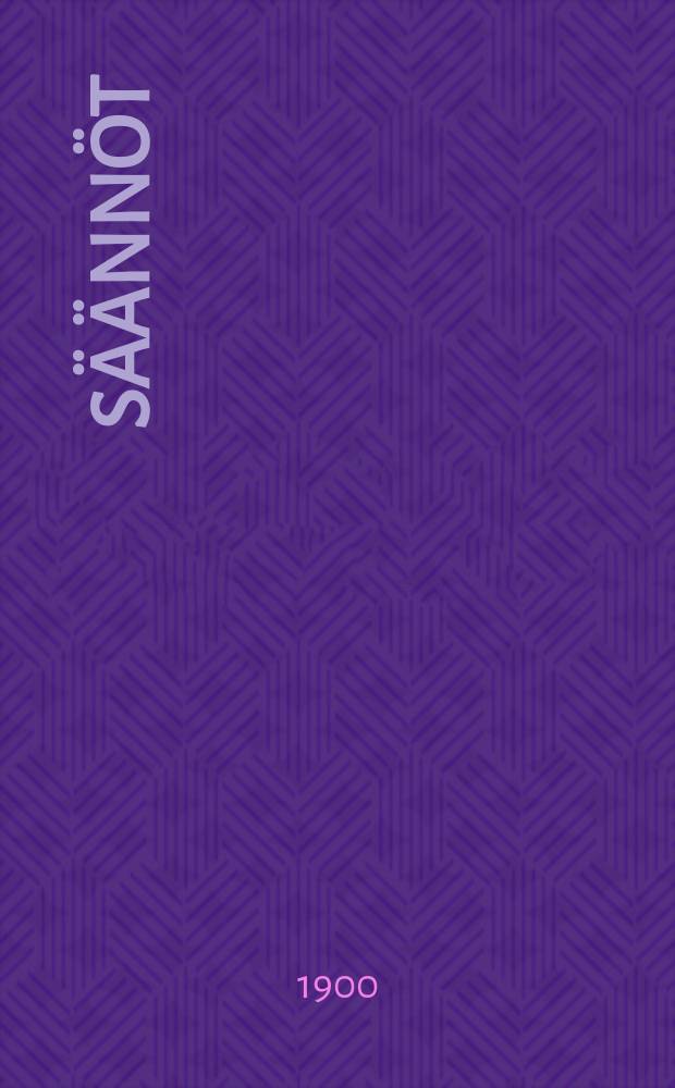 S&auml;&auml;nn&ouml;t