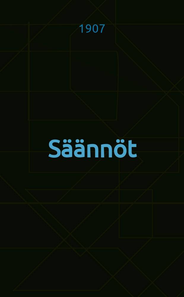 S&auml;&auml;nn&ouml;t