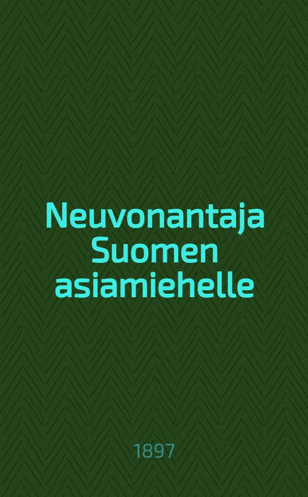 Neuvonantaja Suomen asiamiehelle