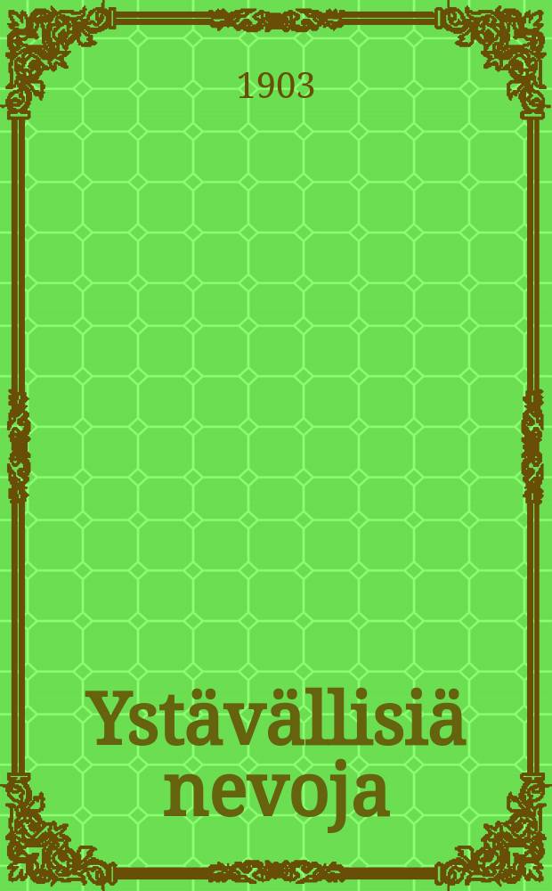 Ystävällisiä nevoja