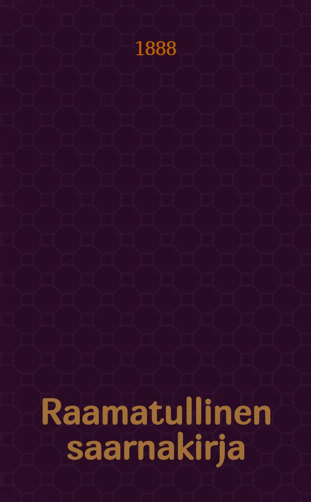 Raamatullinen saarnakirja : kolme vuosikertaa uusienevankeliumi-tekstien selityksi&auml;. II : 2 wuosikerta