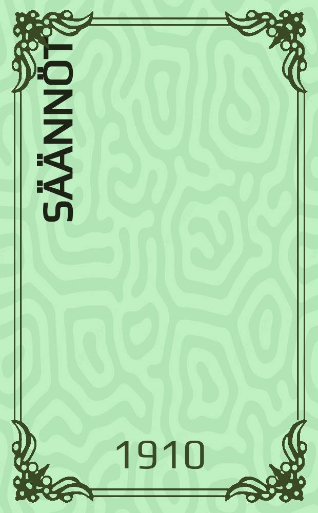 S&auml;&auml;nn&ouml;t