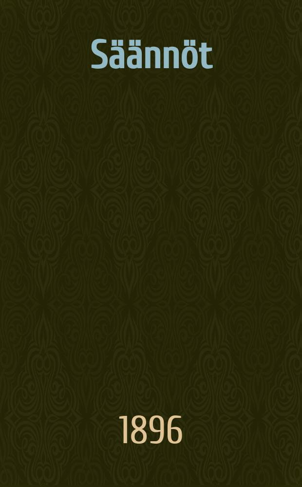 S&auml;&auml;nn&ouml;t