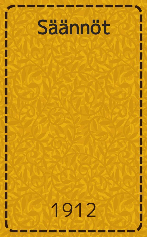 S&auml;&auml;nn&ouml;t