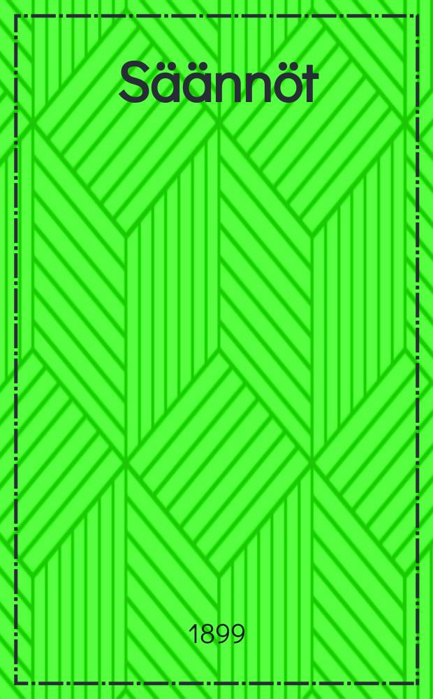 S&auml;&auml;nn&ouml;t