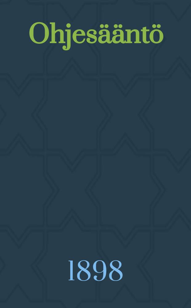 Ohjes&auml;&auml;nt&ouml;