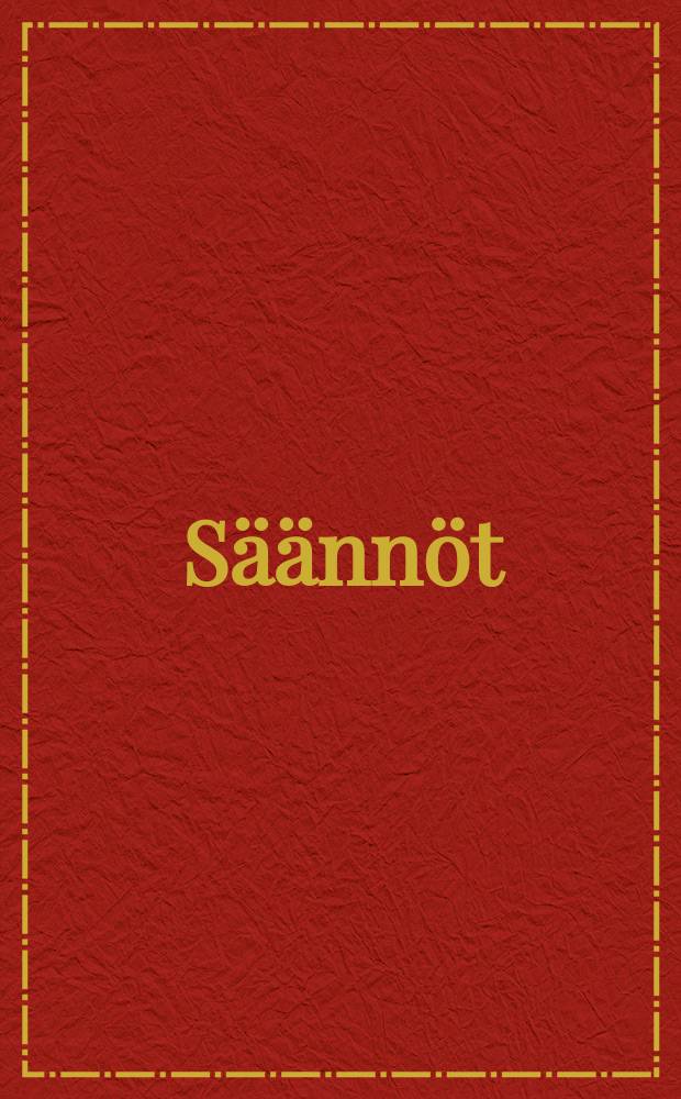 Säännöt
