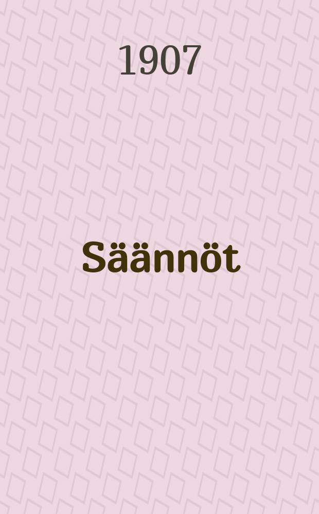 S&auml;&auml;nn&ouml;t