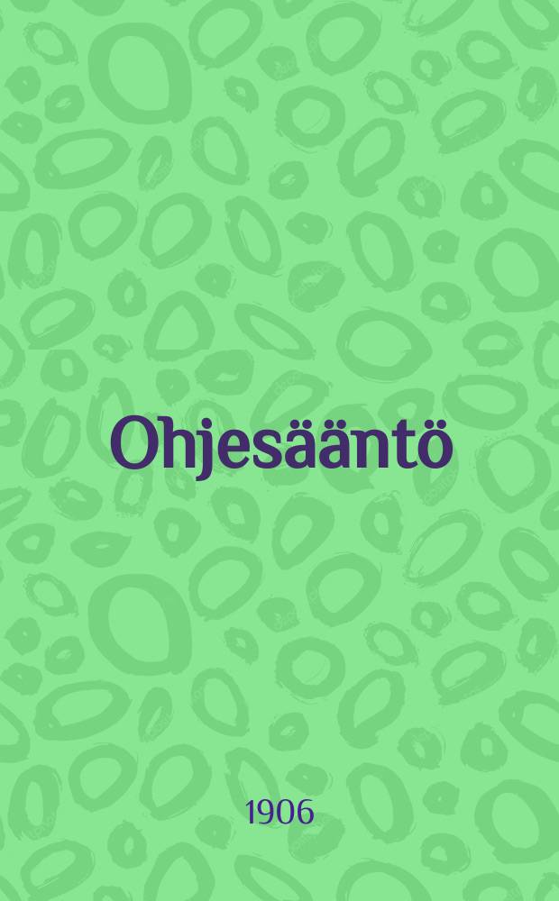 Ohjesääntö