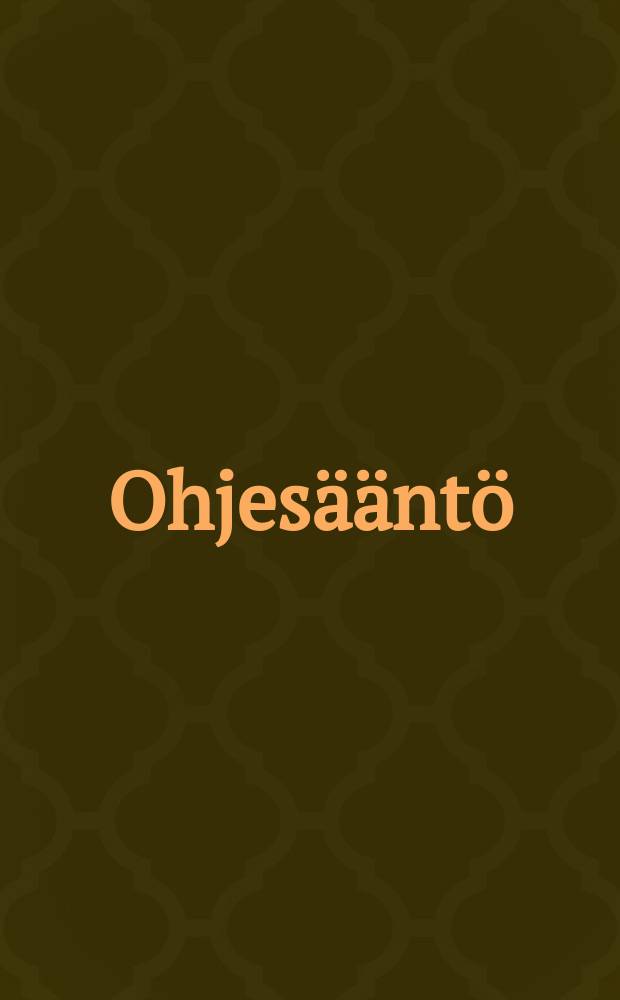 Ohjesääntö