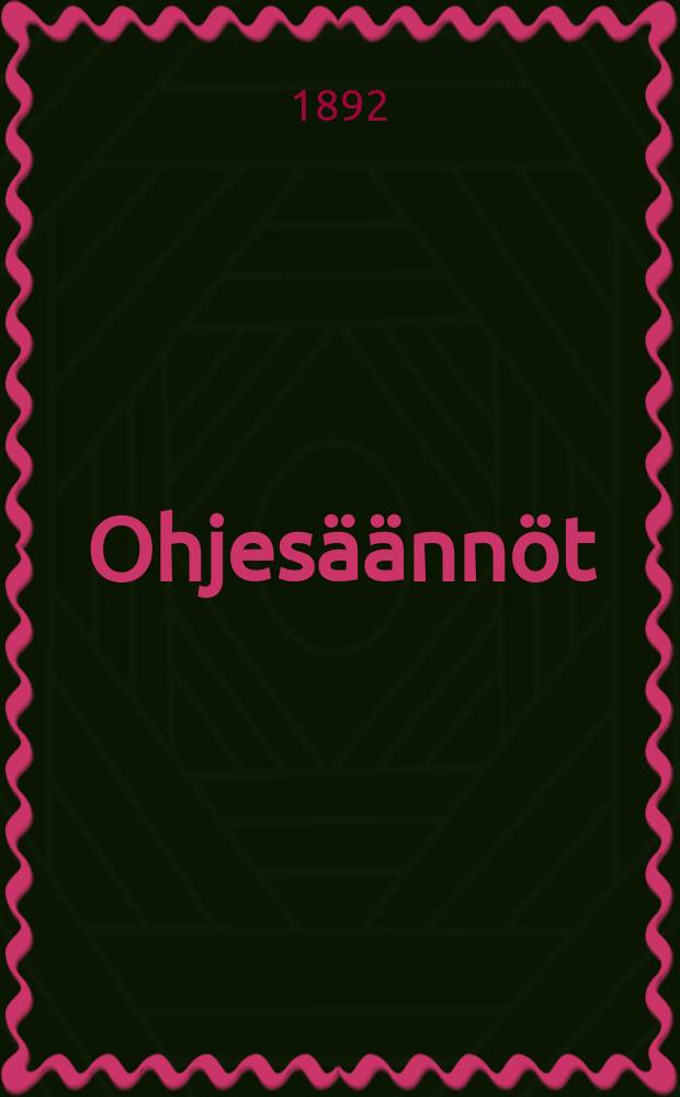 Ohjes&auml;&auml;nn&ouml;t