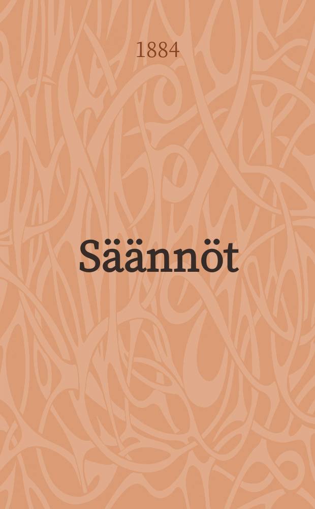 S&auml;&auml;nn&ouml;t