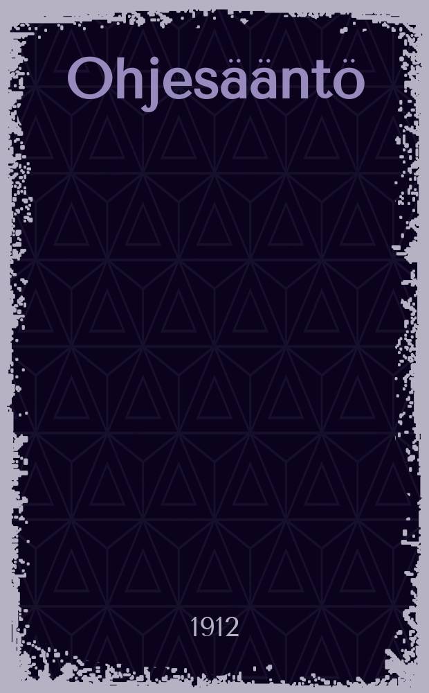 Ohjes&auml;&auml;nt&ouml;