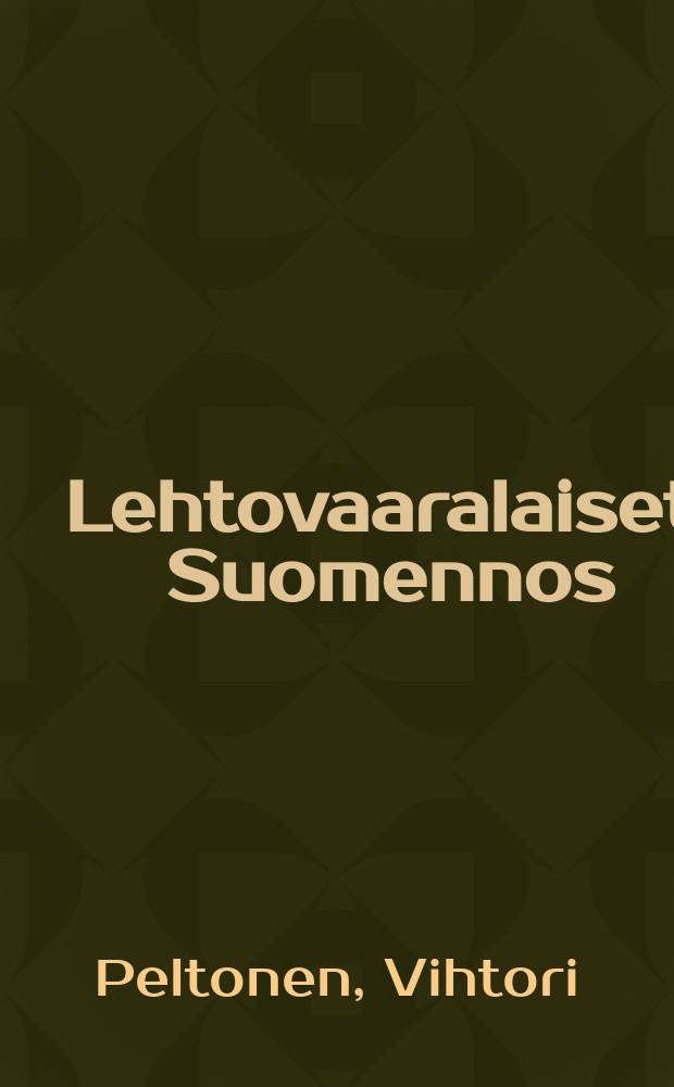 Lehtovaaralaiset : Suomennos : kuvaus norjalaisestakansanel&auml;m&auml;st&auml;
