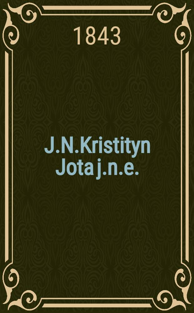 J.N.Kristityn Jota j.n.e.
