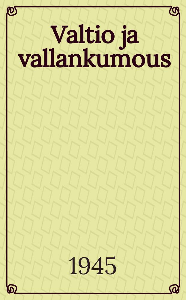 Valtio ja vallankumous : Marxismin oppi valtiosta ja proletariaatin tehtävät vallankumouksessa : Suomennos